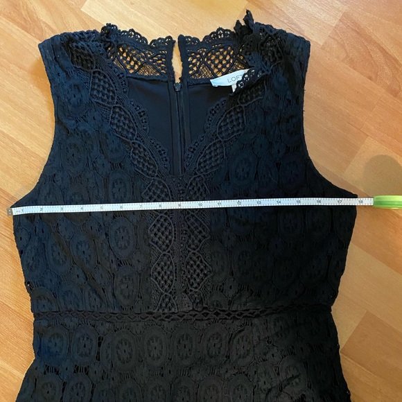 LOFT black lace dress - Picture 6 of 7